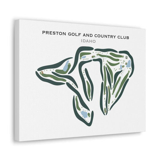 Preston Golf & Country Club, Idaho - Printed Golf Course