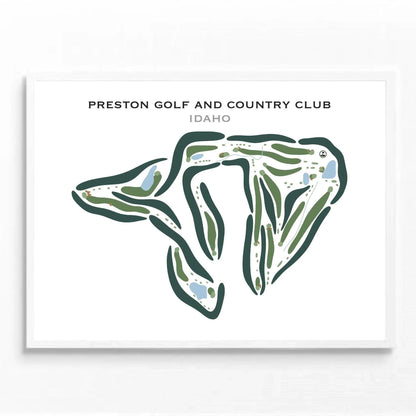 Preston Golf & Country Club, Idaho - Printed Golf Course