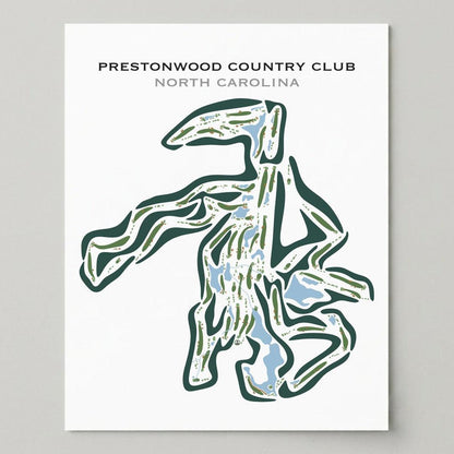 Prestonwood Country Club, North Carolina - Printed Golf Courses