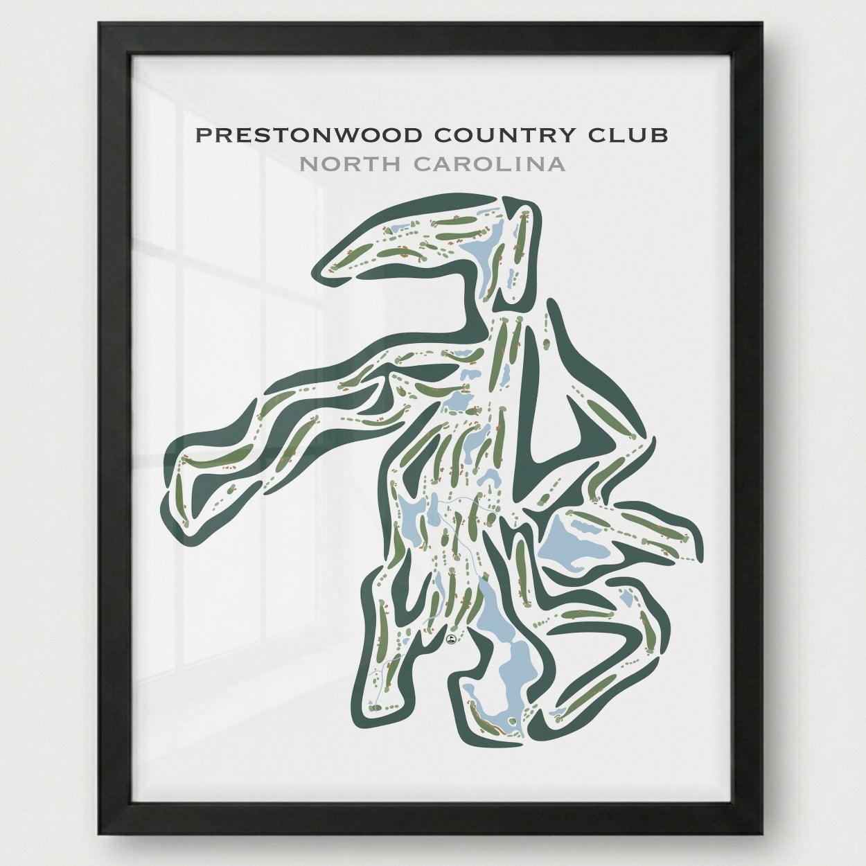 Prestonwood Country Club, North Carolina - Printed Golf Courses