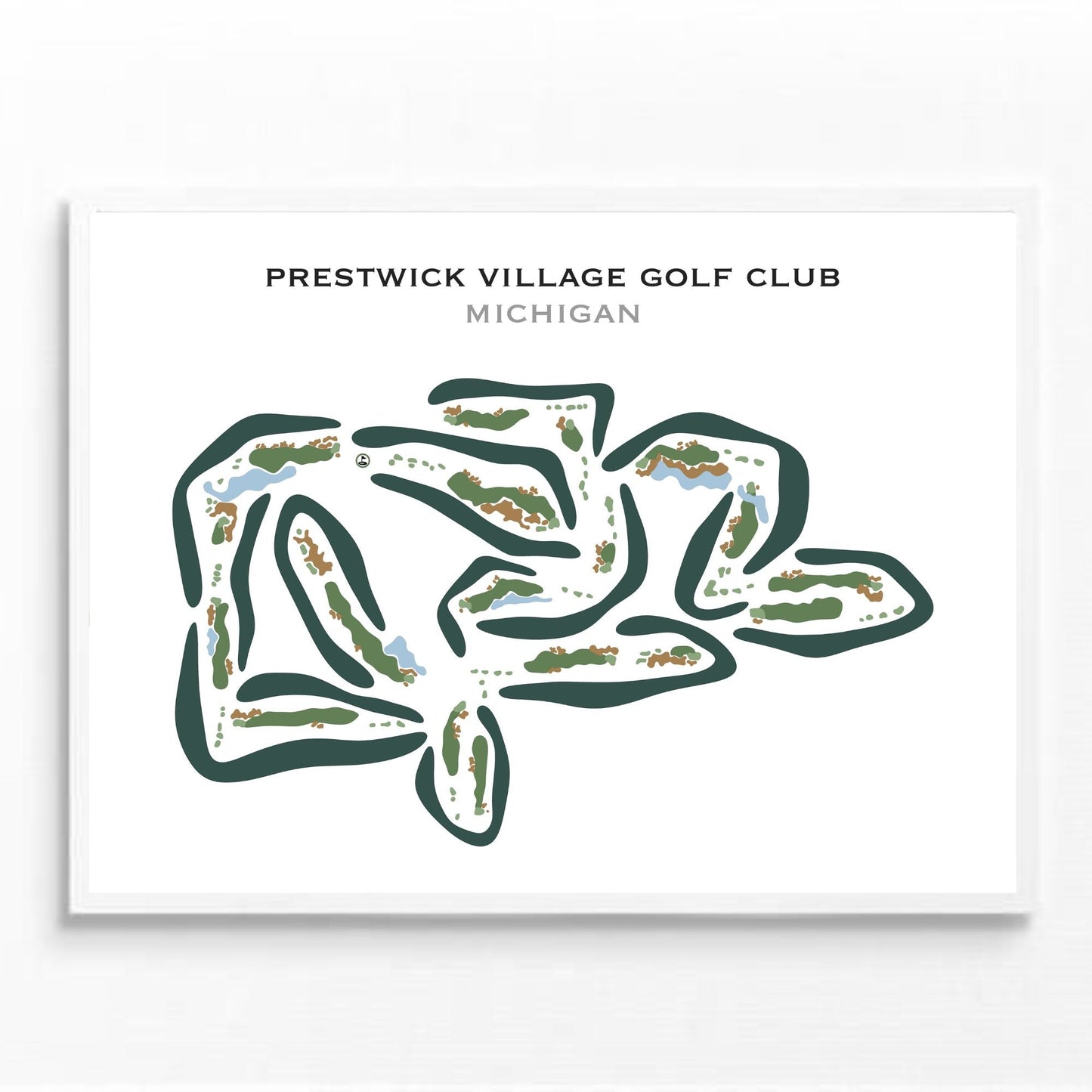 Prestwick Village Golf Club, Michigan - Printed Golf Courses