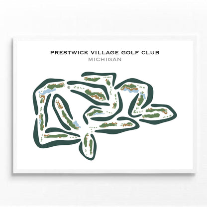Prestwick Village Golf Club, Michigan - Printed Golf Courses