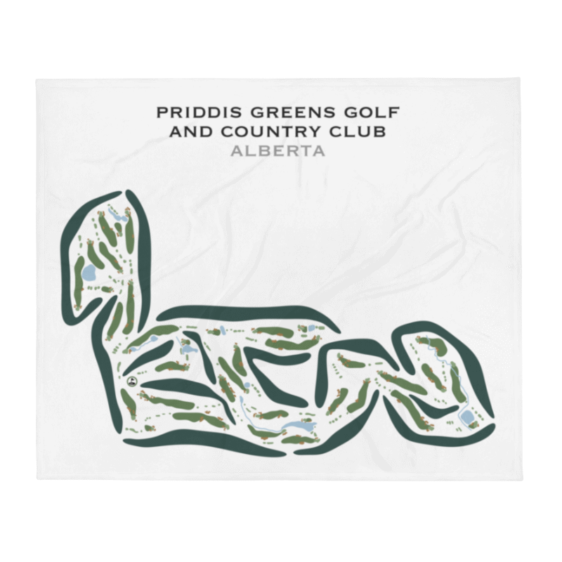 Priddis Greens Golf and Country Club, Alberta, Canada - Printed Golf Courses