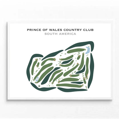 Prince of Wales Country Club, South America - Printed Golf Courses