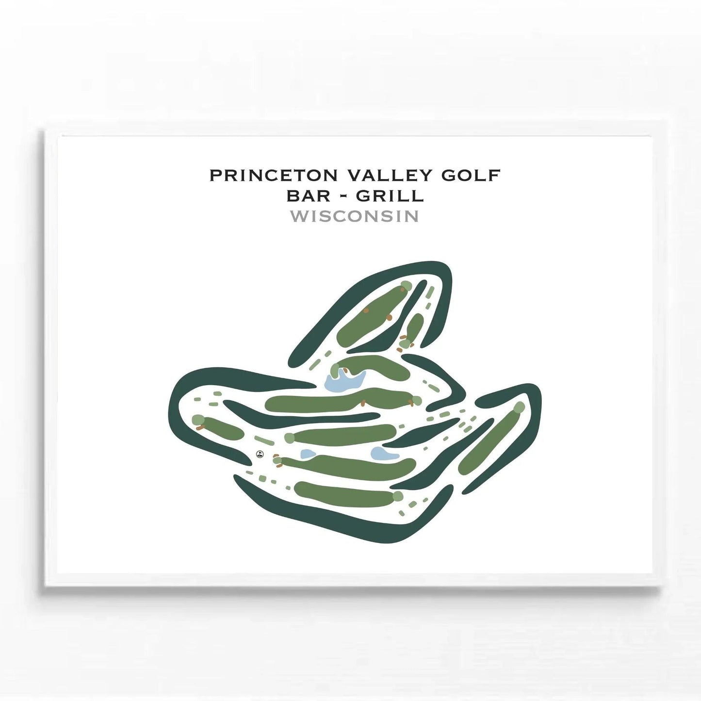 Princeton Valley Golf - Bar - Grill, Wisconsin - Printed Golf Courses