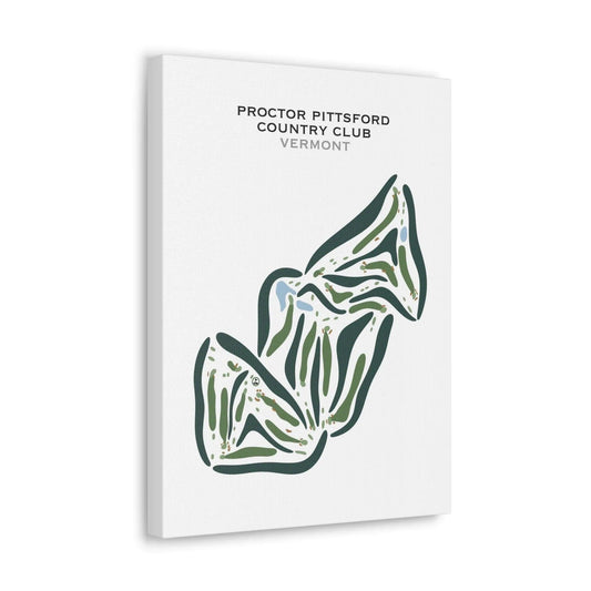 Proctor Pittsford Country Club, Vermont - Printed Golf Courses