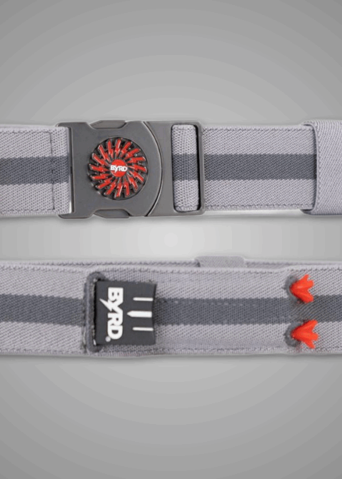 THE BYRD GOLF BELT - Grey: Organize Your Game