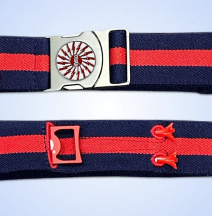 THE BYRD GOLF BELT - Blue/Red: Organize Your Golf Gear - GOLF LEAGUE