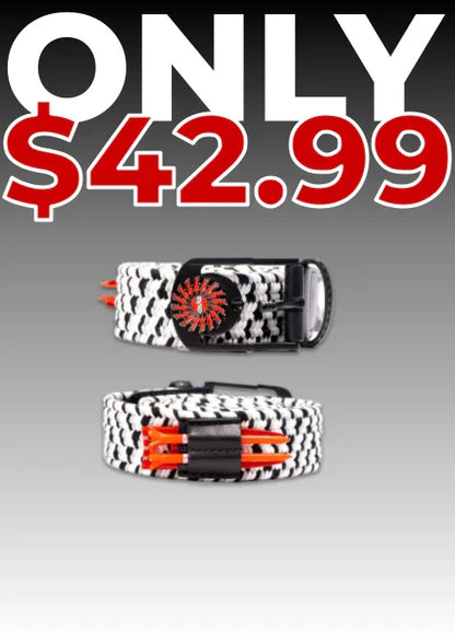 THE BRAIDED BYRD GOLF BELT - Black/Grey: Best Golf Belt - GOLF LEAGUE