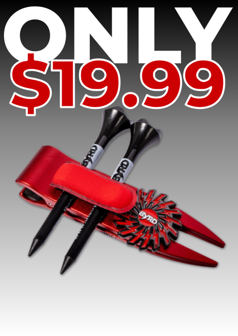 THE BYRD GOLF CADDIE CLYP - Red Multitool Organizes Gear