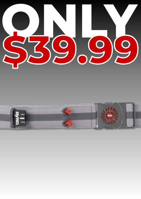 THE BYRD GOLF BELT - Grey: Organize Your Game