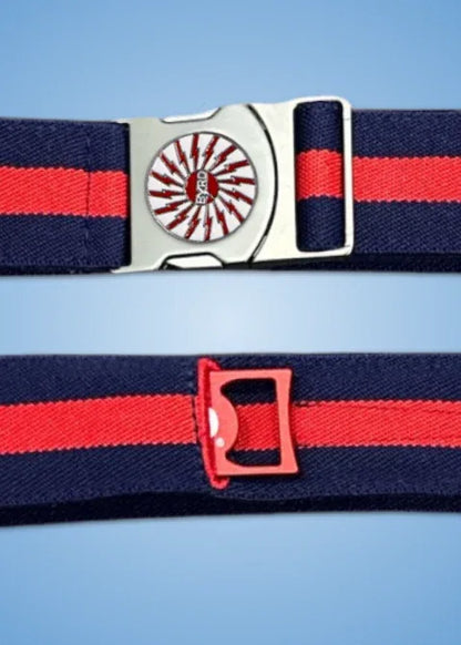 THE BYRD GOLF BELT - Blue/Red: Organize Your Golf Gear - GOLF LEAGUE