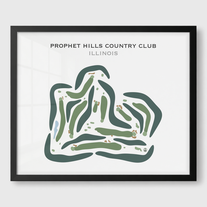 Prophet Hills Country Club, Illinois - Printed Golf Courses