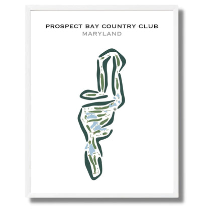Prospect Bay Country Club, Maryland - Printed Golf Courses