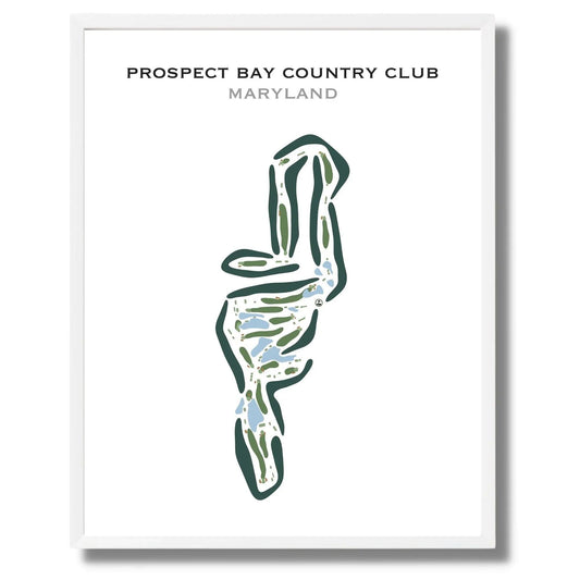 Prospect Bay Country Club, Maryland - Printed Golf Courses