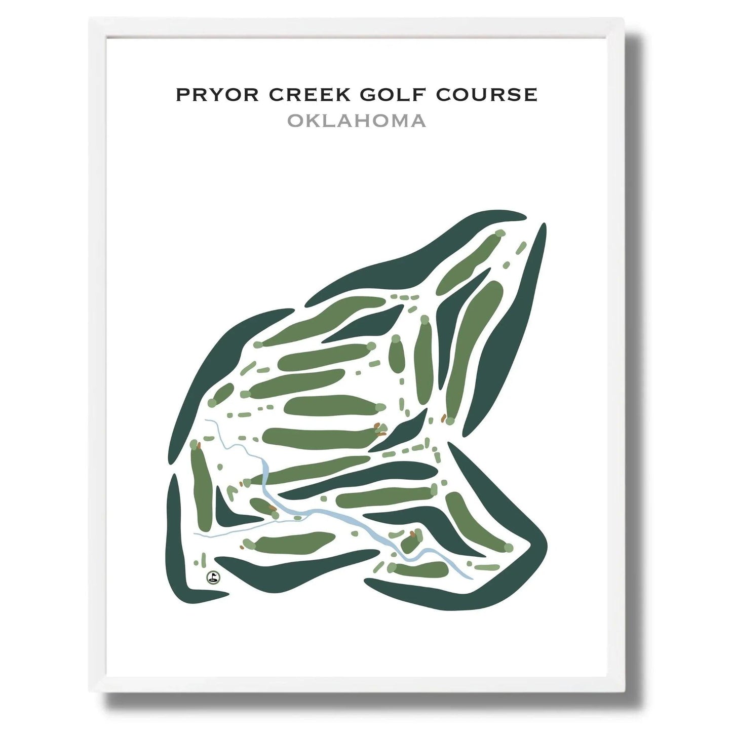Pryor Creek Golf Course, Oklahoma - Printed Golf Courses