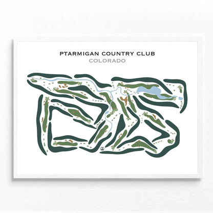 Ptarmigan Golf Course, Colorado - Printed Golf Courses