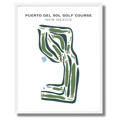 Puerto Del Sol Golf Course, New Mexico - Printed Golf Courses
