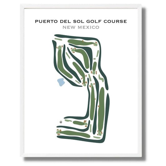 Puerto Del Sol Golf Course, New Mexico - Printed Golf Courses