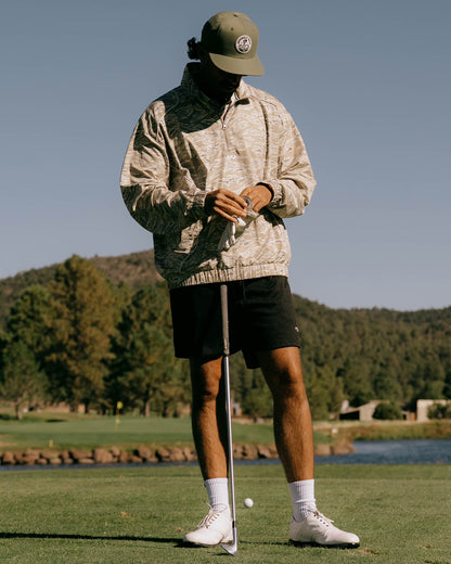 Pullover Piped QTR ZIP - Tiger Camo
