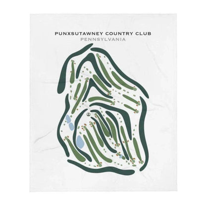 Punxsutawney Country Club, Pennsylvania - Printed Golf Course