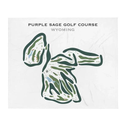 Purple Sage Golf Course, Wyoming- Printed Golf Courses