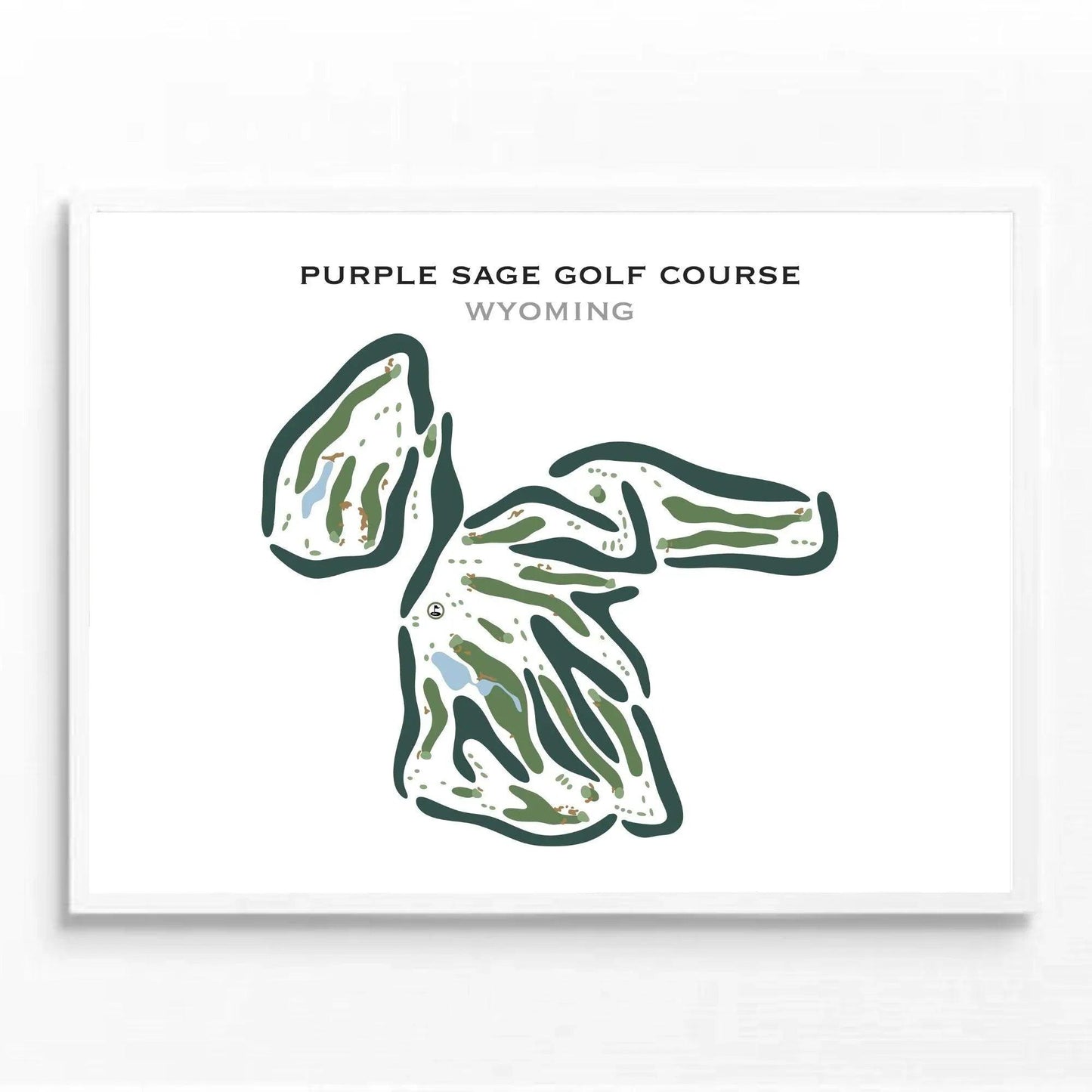 Purple Sage Golf Course, Wyoming- Printed Golf Courses