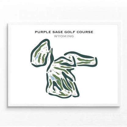 Purple Sage Golf Course, Wyoming- Printed Golf Courses