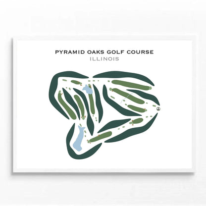 Pyramid Oaks Golf Course, Illinois - Printed Golf Courses