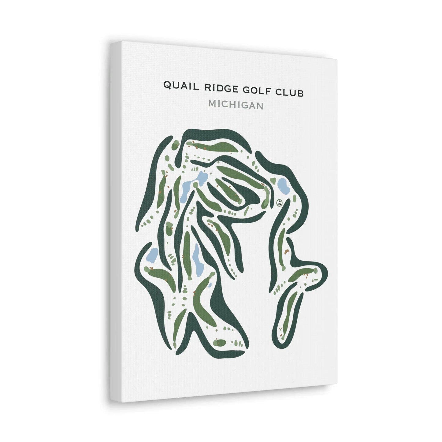 Quail Ridge Golf Club, Michigan - Printed Golf Courses
