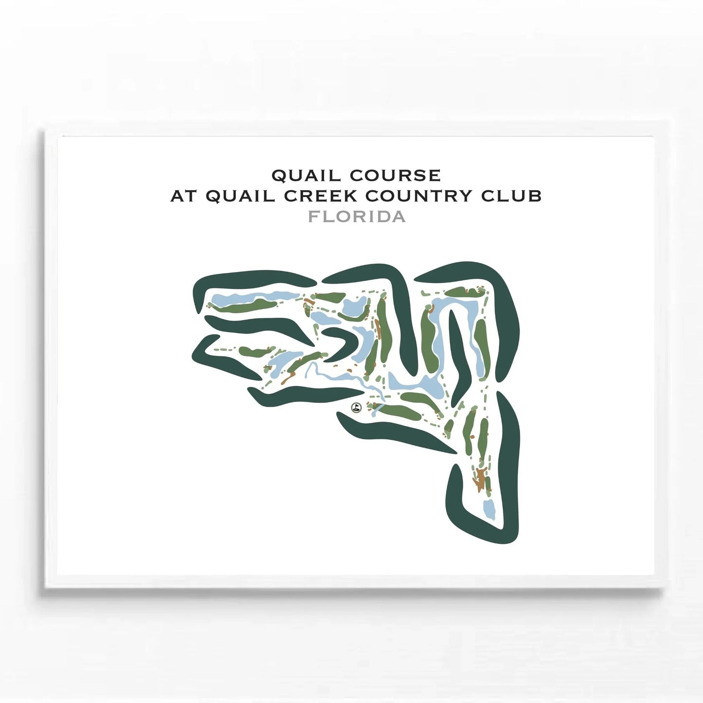 Quail Course at Quail Creek Country Club, Florida  - Printed Golf Courses