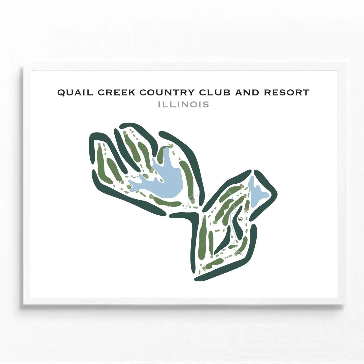 Quail Creek Country Club & Resort, Illinois - Printed Golf Courses