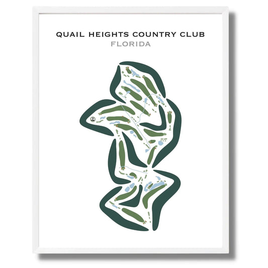 Quail Heights Country Club, Florida - Printed Golf Courses