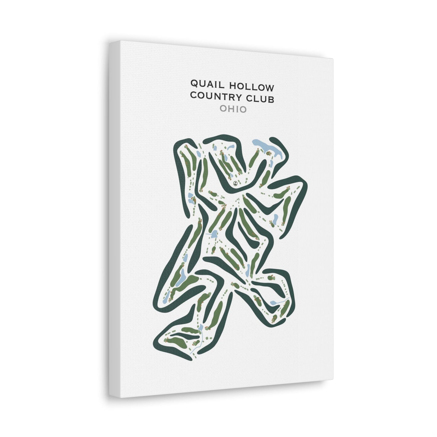 Quail Hollow Country Club, Ohio - Printed Golf Courses