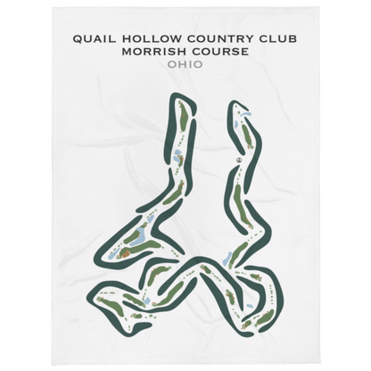 Quail Hollow Country Club - Morrish Course, Ohio - Printed Golf Courses