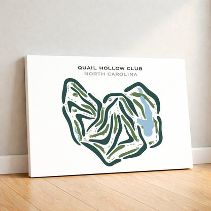 Quail Hollow Golf Club, North Carolina - Printed Golf Courses