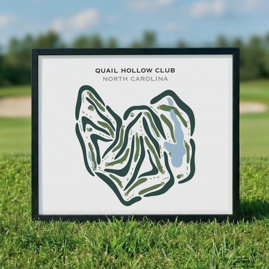 Quail Hollow Golf Club, North Carolina - Printed Golf Courses