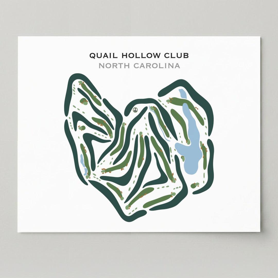 Quail Hollow Golf Club, North Carolina - Printed Golf Courses