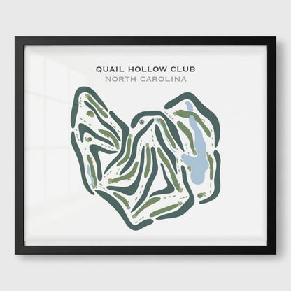 Quail Hollow Golf Club, North Carolina - Printed Golf Courses