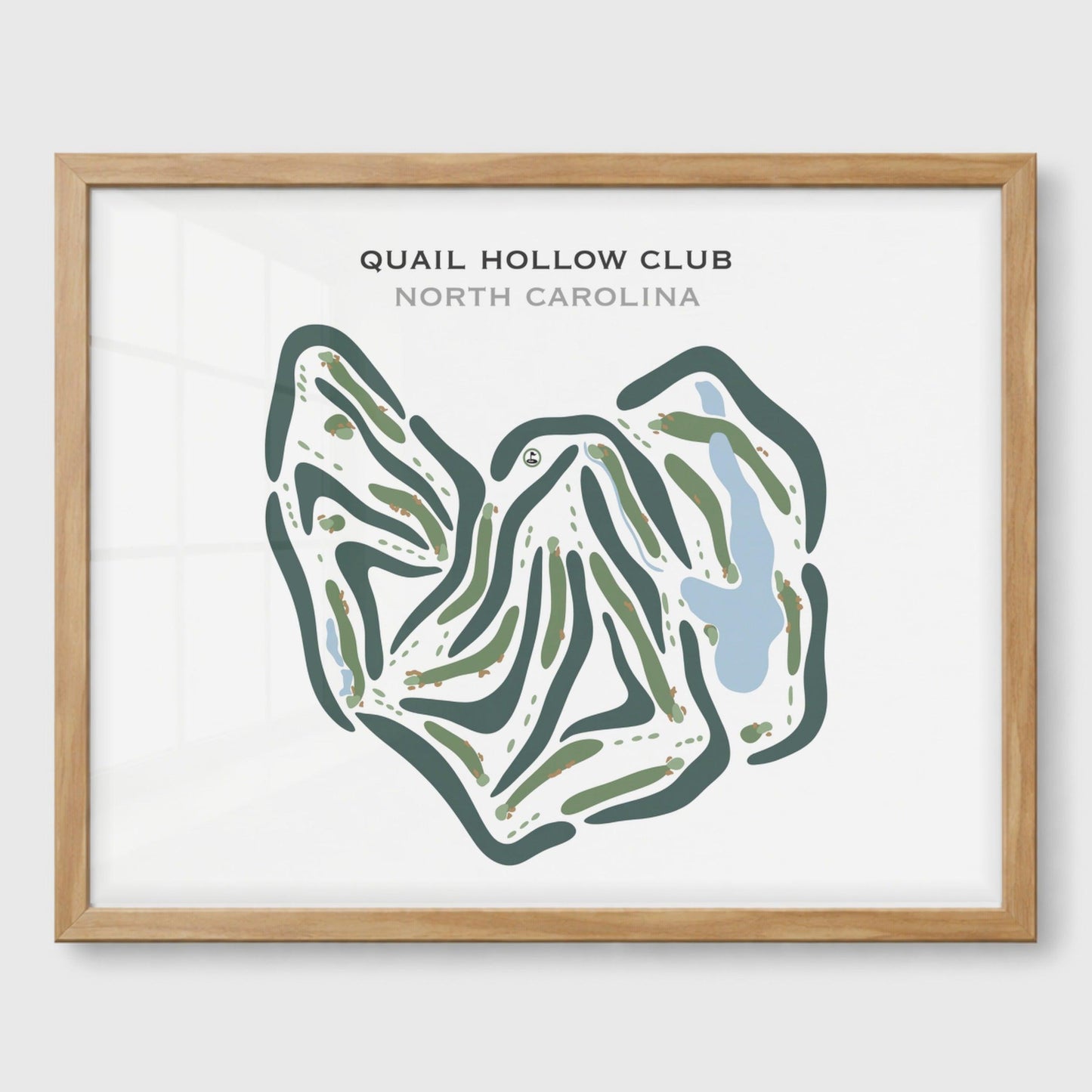 Quail Hollow Golf Club, North Carolina - Printed Golf Courses