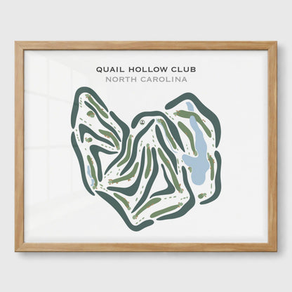 Quail Hollow Golf Club, North Carolina - Printed Golf Courses