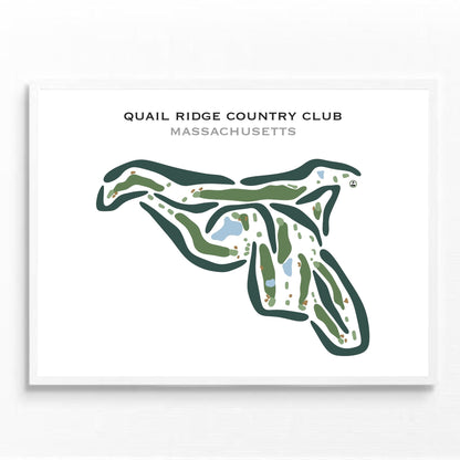 Quail Ridge Country Club, Massachusetts - Printed Golf Courses