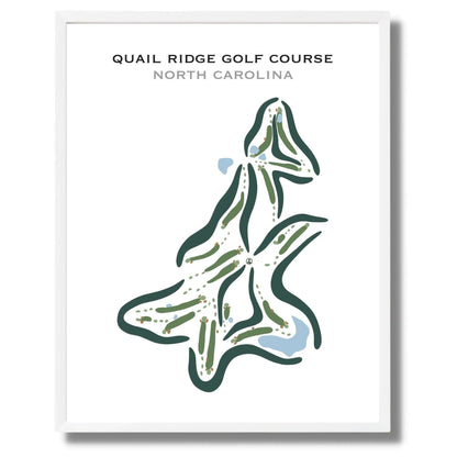 Quail Ridge Golf Course, North Carolina - Printed Golf Courses