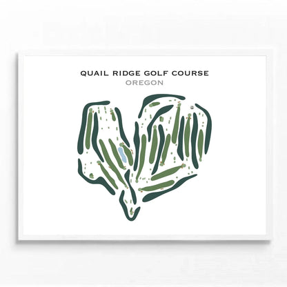 Quail Ridge Golf Course, Oregon - Printed Golf Course