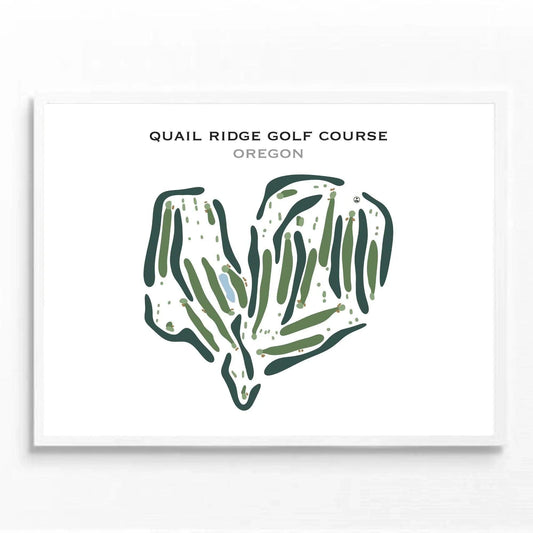 Quail Ridge Golf Course, Oregon - Printed Golf Course