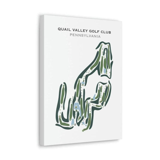 Quail Valley Golf Club, Pennsylvania - Printed Golf Courses
