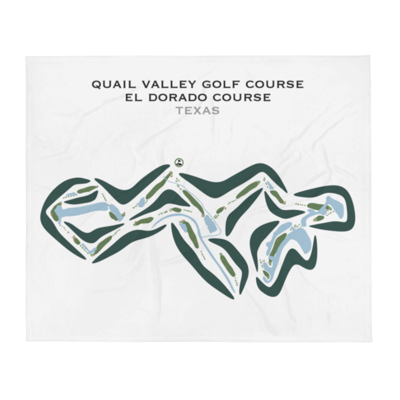 Quail Valley Golf Course - El Dorado Course, Texas - Printed Golf Courses