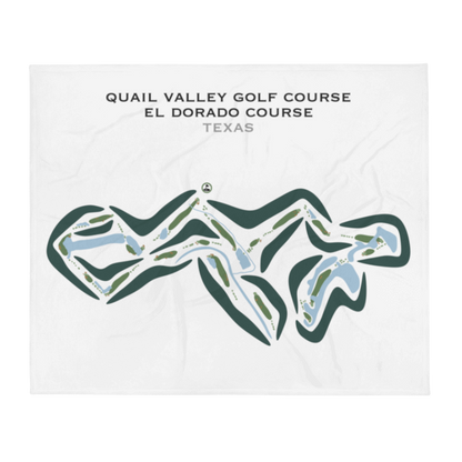 Quail Valley Golf Course - El Dorado Course, Texas - Printed Golf Courses