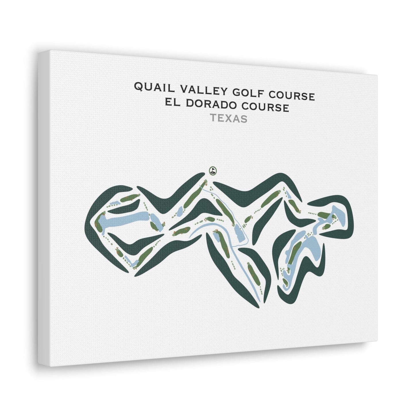 Quail Valley Golf Course - El Dorado Course, Texas - Printed Golf Courses