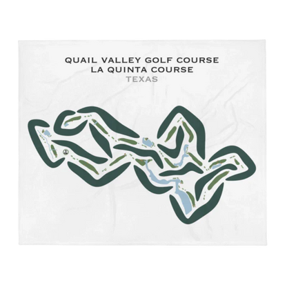 Quail Valley Golf Course, La Quinta Course, Texas - Printed Golf Courses